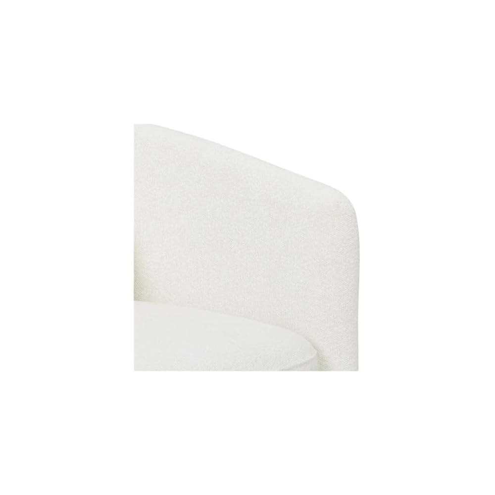 Living Room Chair, Cream Rocking Recliner,Metal 360 Degree Swivel