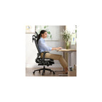 FLEXISPOT OC3 Ergo Office Chair with Footrest, One-Piece Back, MS Black