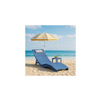 Stoog Folding Pool Chaise Lounge Chair, HIPS Anti-Floating Outdoor Recliner with Headrest, Heavy Duty Patio Furniture for Hotel, Beach & Sun Deck, Turquoise