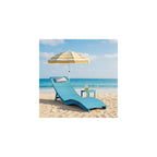 Stoog Folding Pool Chaise Lounge Chair, HIPS Anti-Floating Outdoor Recliner with Headrest, Heavy Duty Patio Furniture for Hotel, Beach & Sun Deck, Turquoise