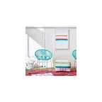 Innit Designs Concha Chair, Black Weave on White Frame