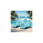 Stoog Folding Pool Chaise Lounge Chair, HIPS Anti-Floating Outdoor Recliner with Headrest, Heavy Duty Patio Furniture for Hotel, Beach & Sun Deck, Turquoise