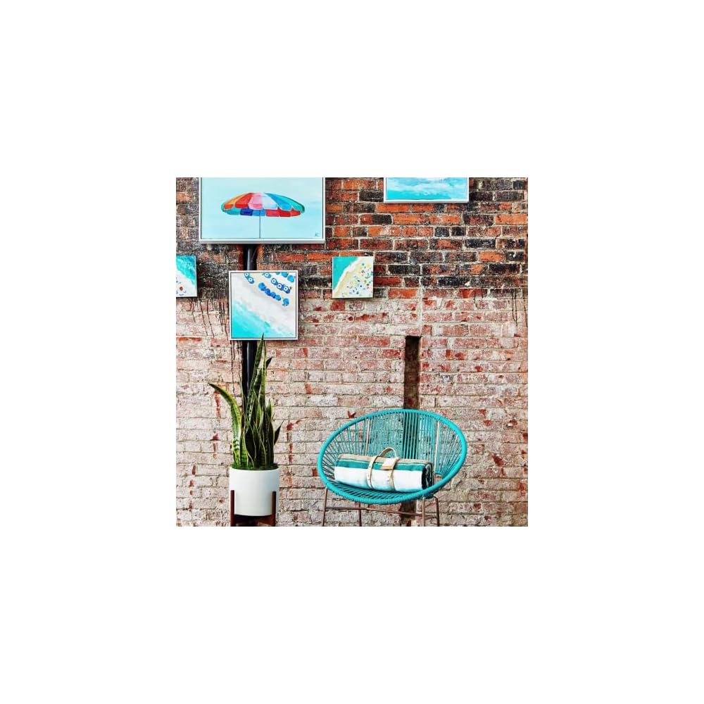 Innit Designs Concha Chair, Black Weave on White Frame